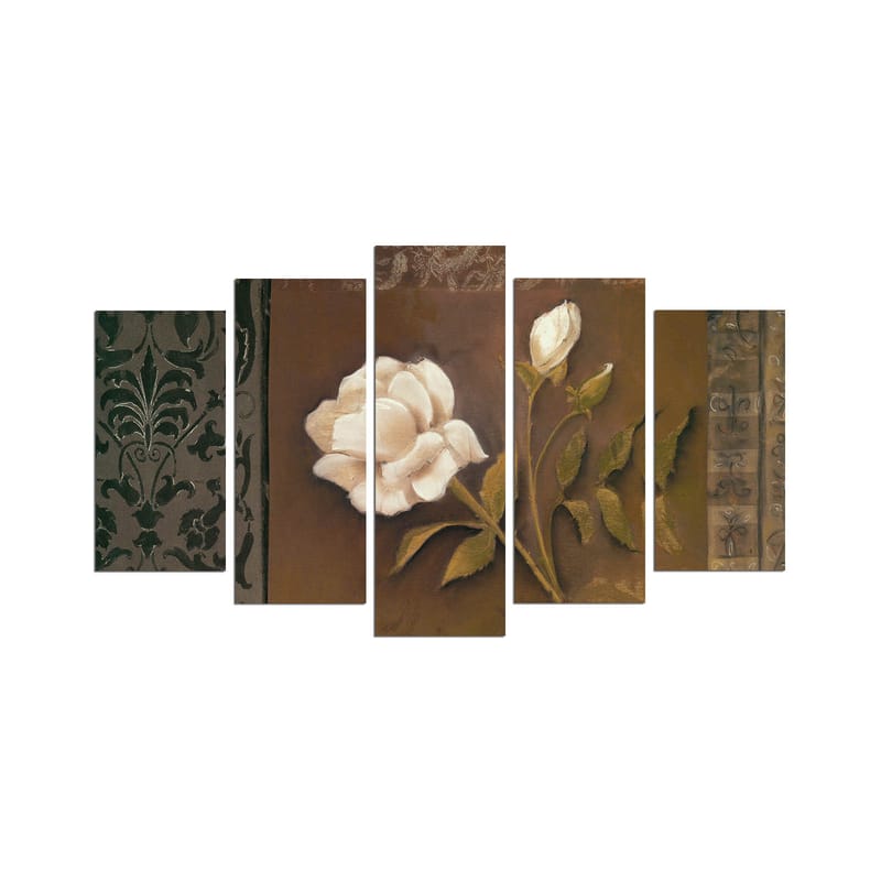DEKORATIV MDF-MÅLNING 5-Delar 20x60 cm Flerfärgad - Inredning & dekor - Tavlor & konst - Canvastavla