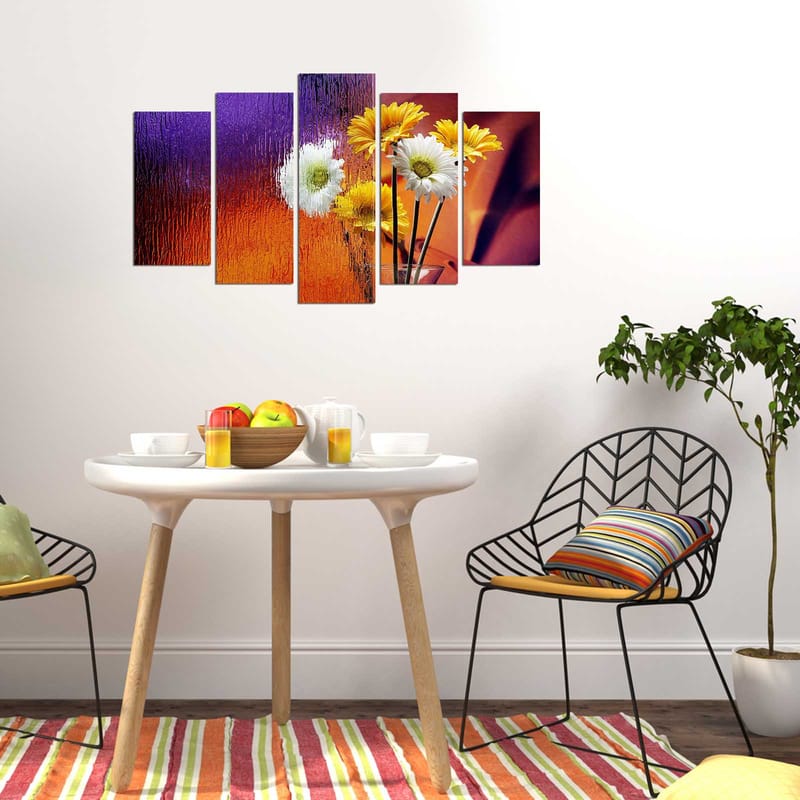 DEKORATIV MDF-MÅLNING 5-Delar 20x60 cm Flerfärgad - Inredning & dekor - Tavlor & konst - Canvastavla
