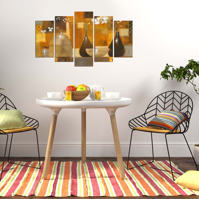 DEKORATIV MDF-MÅLNING 5-Delar 20x60 cm Flerfärgad - Inredning & dekor - Tavlor & konst - Canvastavla