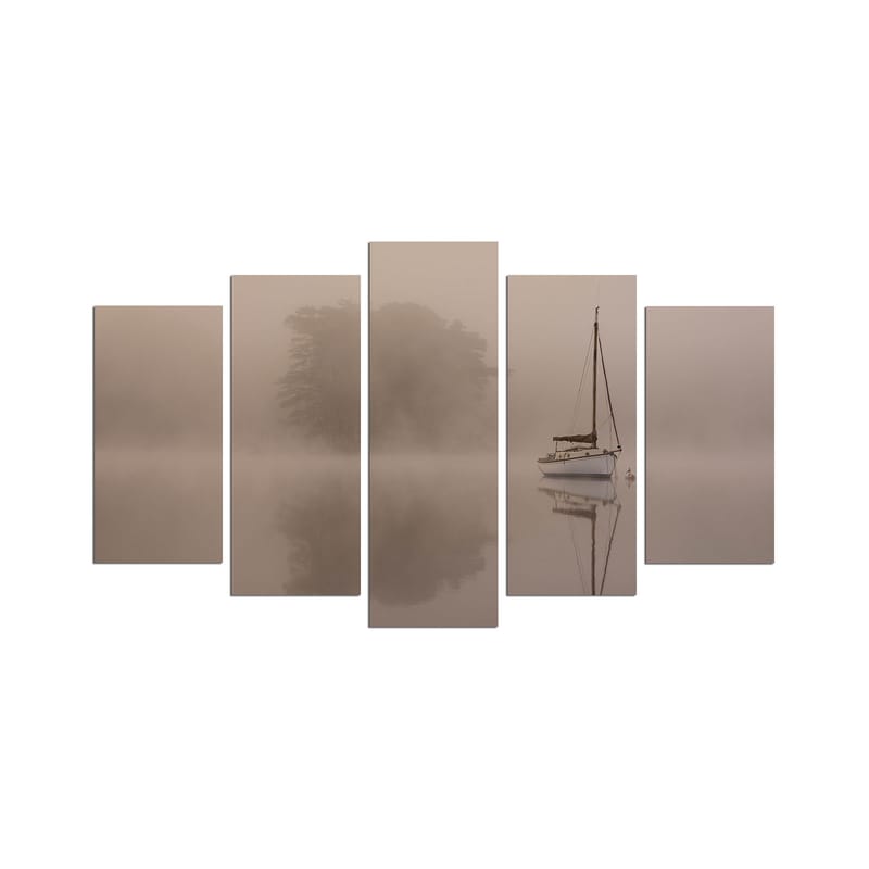 DEKORATIV MDF-MÅLNING 5-Delar 20x60 cm Flerfärgad - Inredning & dekor - Tavlor & konst - Canvastavla
