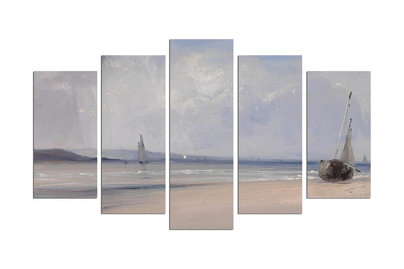 DEKORATIV MDF-MÅLNING 5-Delar 20x60 cm Flerfärgad - Inredning & dekor - Tavlor & konst - Canvastavla