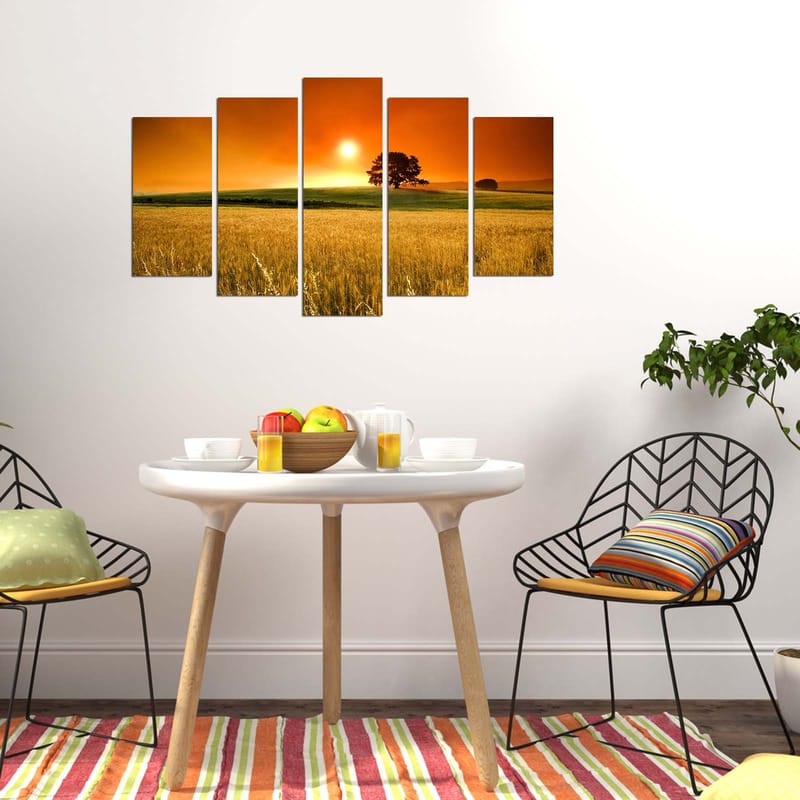 DEKORATIV MDF-MÅLNING 5-Delar 20x60 cm Flerfärgad - Inredning & dekor - Tavlor & konst - Canvastavla