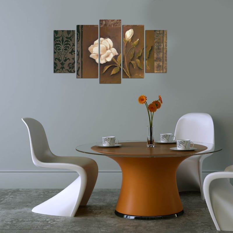 Dekorativ MDF-målning 5-Delar 20x60 cm - Flerfärgad - Inredning & dekor - Tavlor & konst - Canvastavla