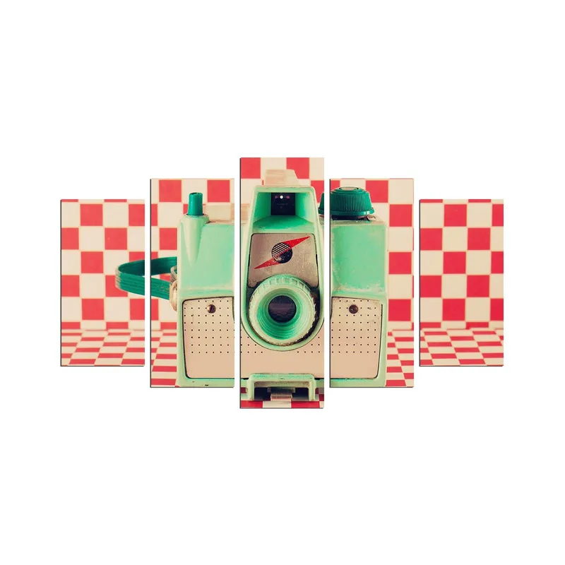 Dekorativ MDF-målning 5-Delar 20x60 cm, Flerfärgad