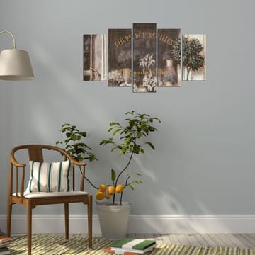 Dekorativ MDF-målning 5-Delar 20x60 cm - Flerfärgad - Inredning & dekor - Tavlor & konst - Canvastavla