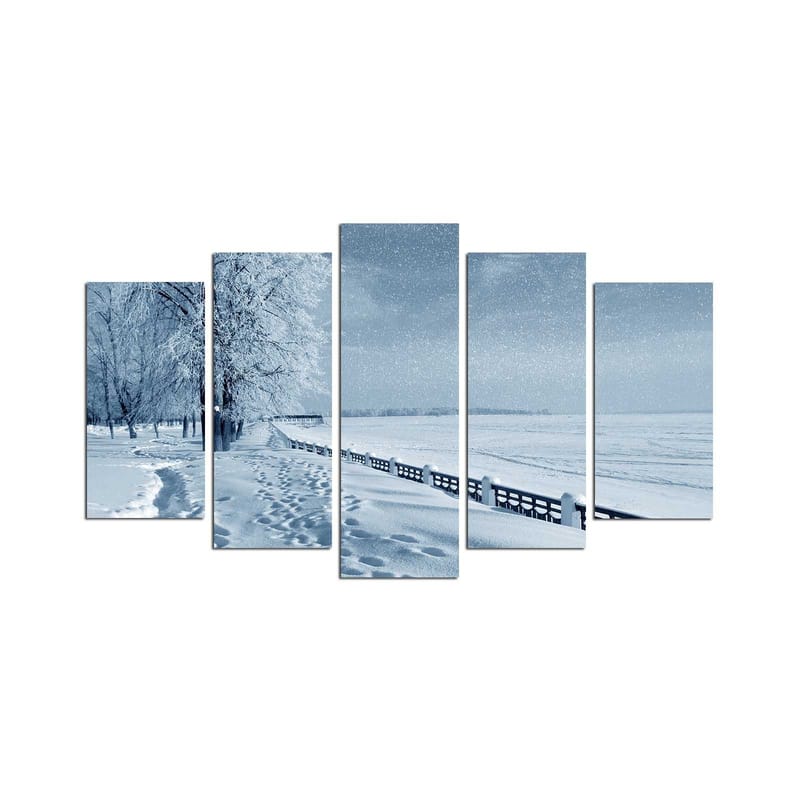 Dekorativ MDF-målning 5-Delar 20x60 cm - Flerfärgad - Inredning & dekor - Tavlor & konst - Canvastavla