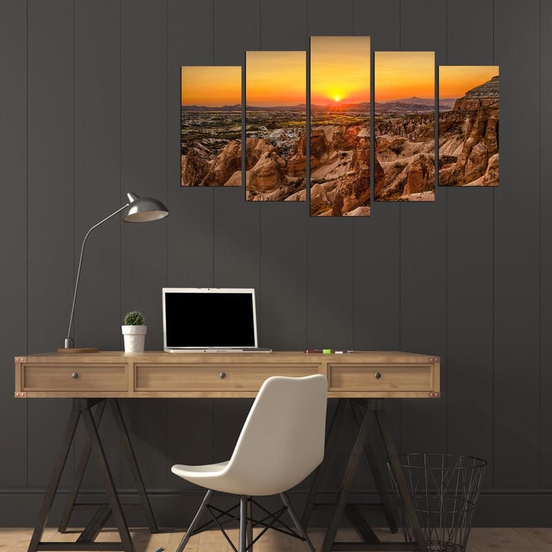 Dekorativ MDF-målning 5-Delar 20x60 cm - Flerfärgad - Inredning & dekor - Tavlor & konst - Canvastavla