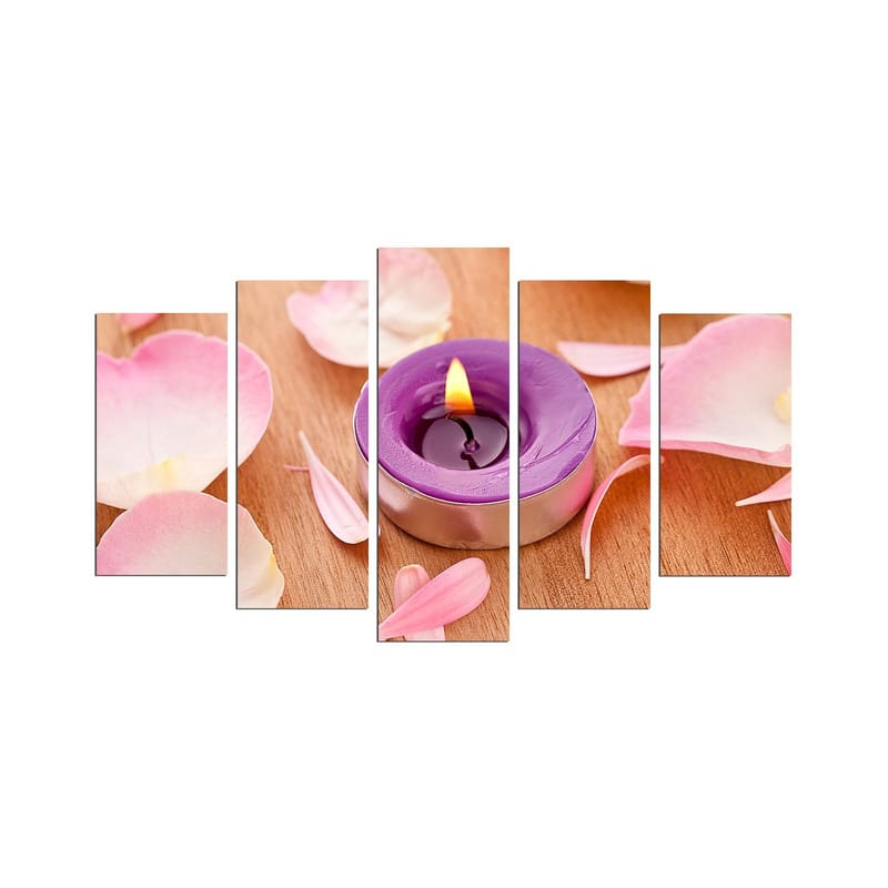 Dekorativ MDF-målning 5-Delar 20x60 cm, Flerfärgad