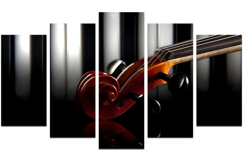 Dekorativ MDF-målning 5-Delar 20x60 cm - Flerfärgad - Inredning & dekor - Tavlor & konst - Canvastavla