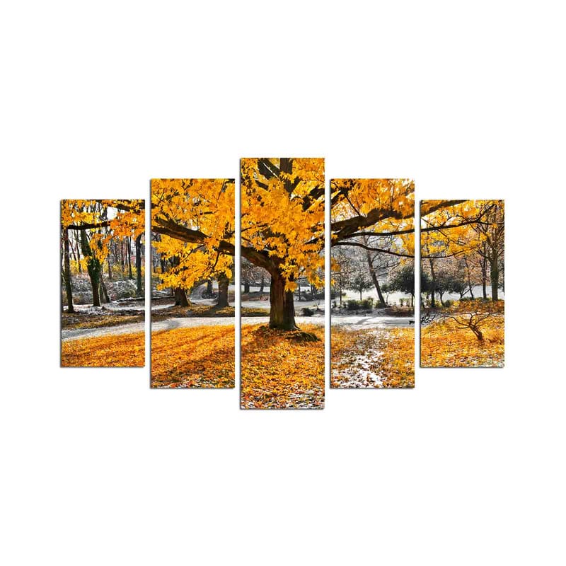 Dekorativ MDF-målning 5-Delar 20x60 cm - Flerfärgad - Inredning & dekor - Tavlor & konst - Canvastavla