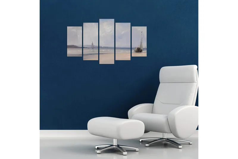 Dekorativ MDF-målning 5-Delar 20x60 cm - Flerfärgad - Inredning & dekor - Tavlor & konst - Canvastavla