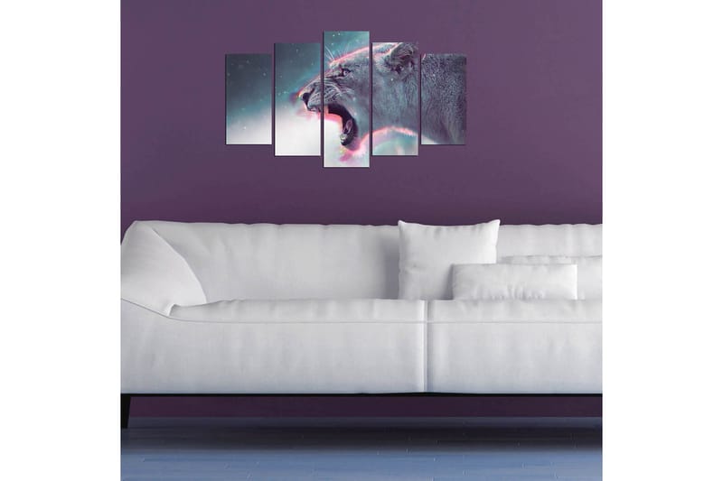 Dekorativ MDF-målning 5-Delar 20x60 cm - Flerfärgad - Inredning & dekor - Tavlor & konst - Canvastavla