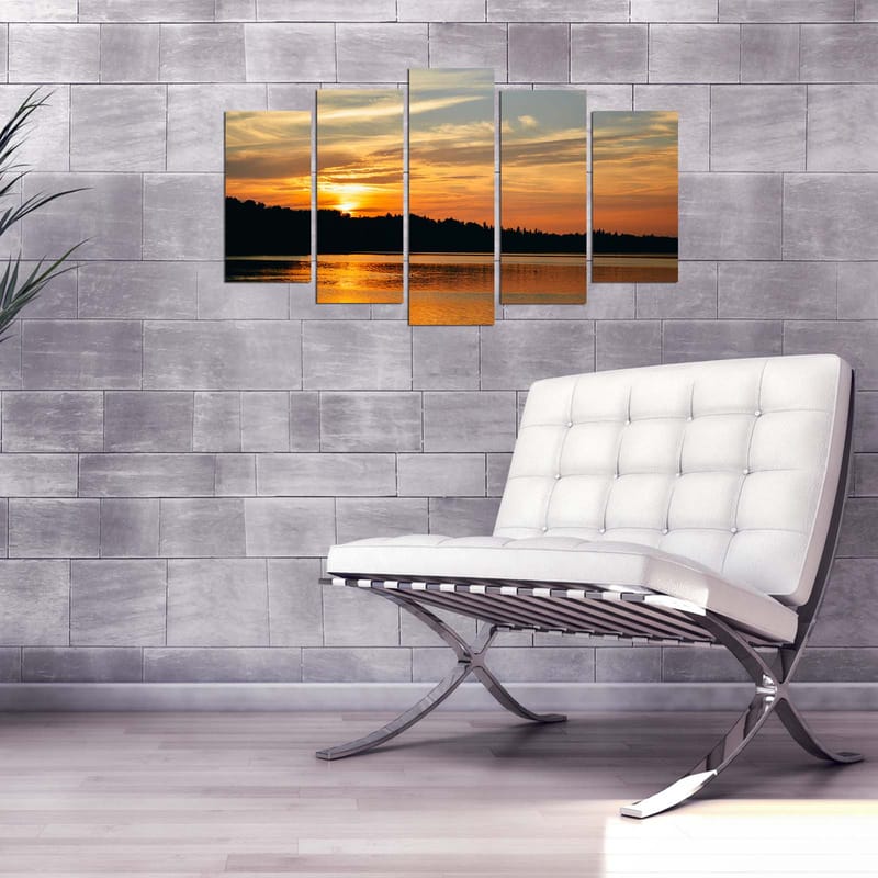 Dekorativ MDF-målning 5-Delar 20x60 cm - Flerfärgad - Inredning & dekor - Tavlor & konst - Canvastavla