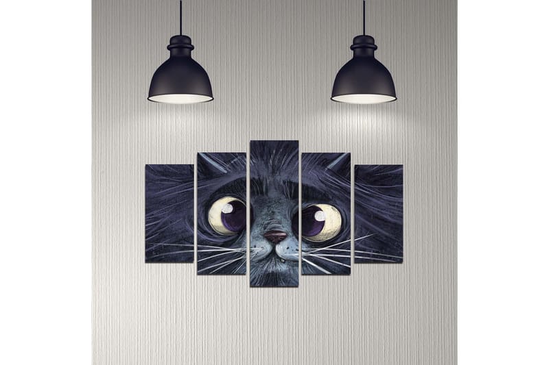 Dekorativ MDF-målning 5-Delar 20x60 cm - Flerfärgad - Inredning & dekor - Tavlor & konst - Canvastavla