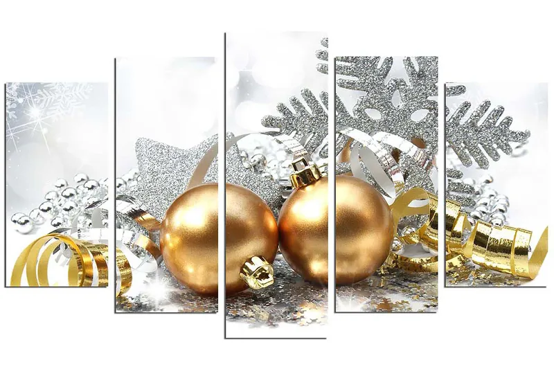 Dekorativ MDF-målning 5-Delar 20x60 cm - Flerfärgad - Inredning & dekor - Tavlor & konst - Canvastavla