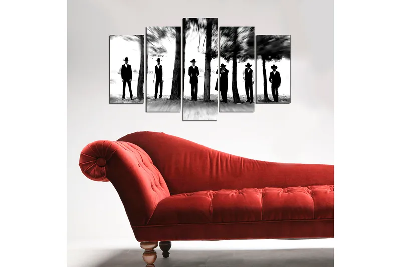 Dekorativ MDF-målning 5-Delar 20x60 cm - Flerfärgad - Inredning & dekor - Tavlor & konst - Canvastavla