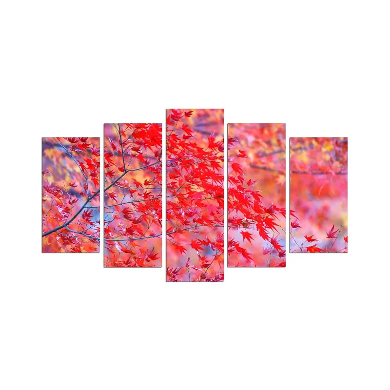 Dekorativ MDF-målning 5-Delar 20x60 cm, Flerfärgad