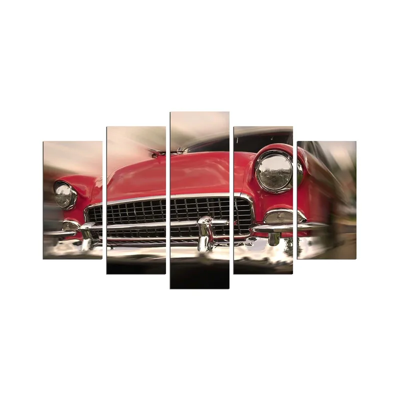 Dekorativ MDF-målning 5-Delar 20x60 cm, Flerfärgad