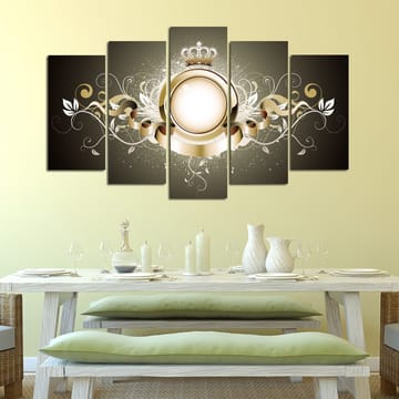 Dekorativ MDF-målning 5-Delar 20x60 cm - Flerfärgad - Inredning & dekor - Tavlor & konst - Canvastavla