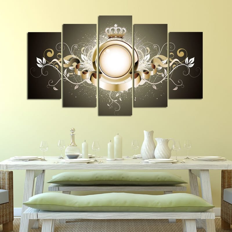 Dekorativ MDF-målning 5-Delar 20x60 cm - Flerfärgad - Inredning & dekor - Tavlor & konst - Canvastavla