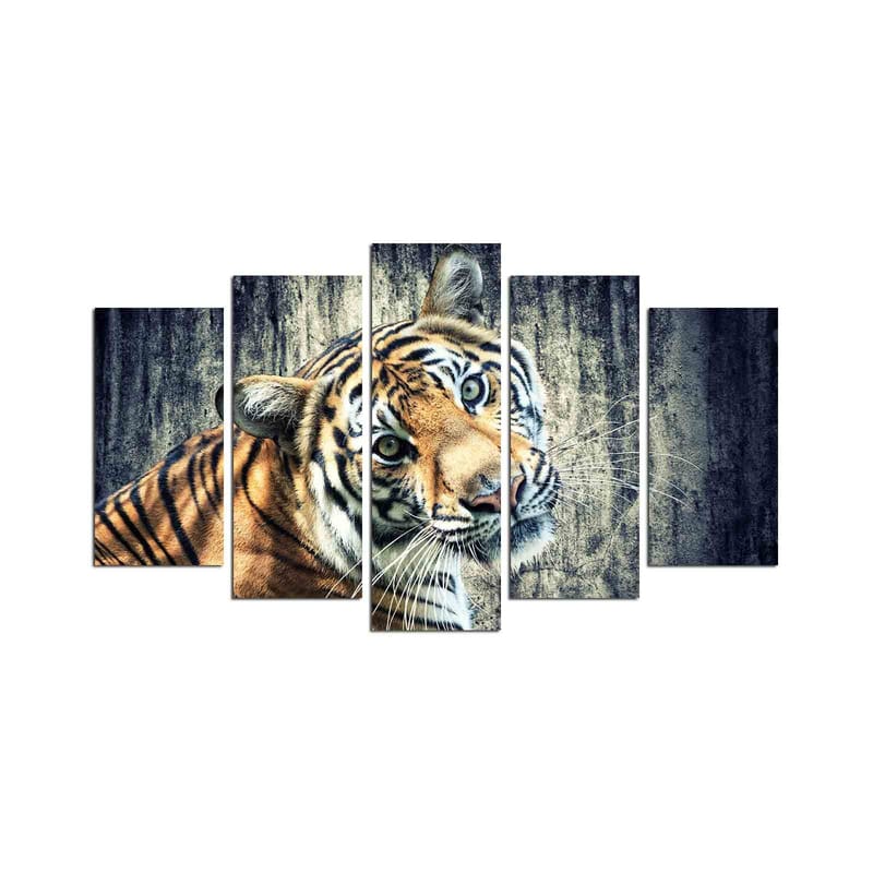 Dekorativ MDF-målning 5-Delar 20x60 cm, Flerfärgad