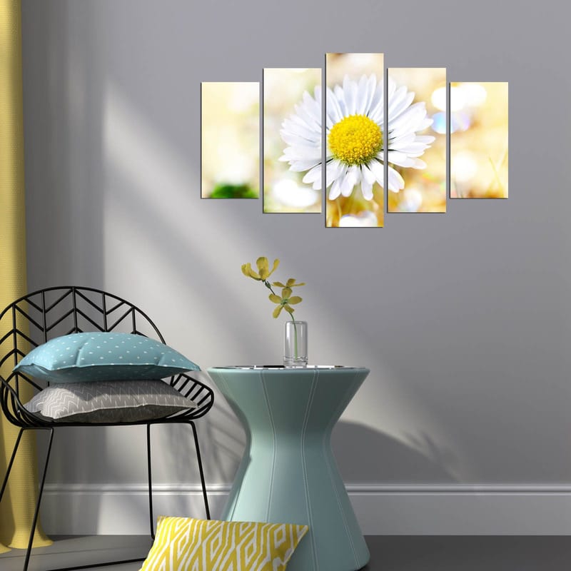 Dekorativ MDF-målning 5-Delar 20x60 cm - Flerfärgad - Inredning & dekor - Tavlor & konst - Canvastavla