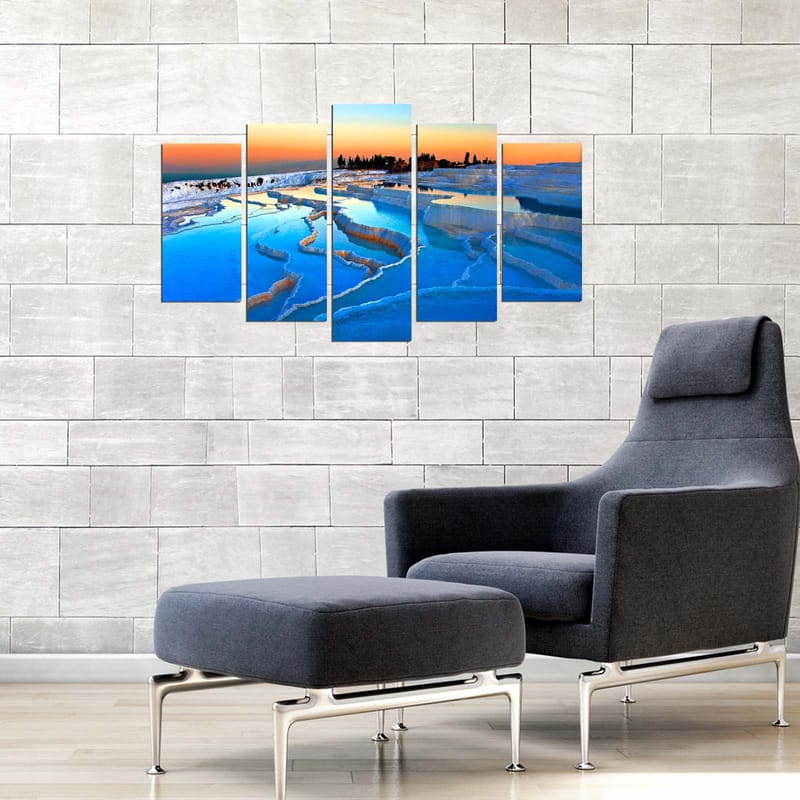 Dekorativ MDF-målning 5-Delar 20x60 cm - Flerfärgad - Inredning & dekor - Tavlor & konst - Canvastavla