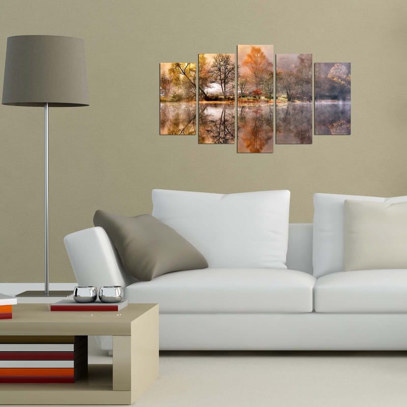 Dekorativ MDF-målning 5-Delar 20x60 cm - Flerfärgad - Inredning & dekor - Tavlor & konst - Canvastavla