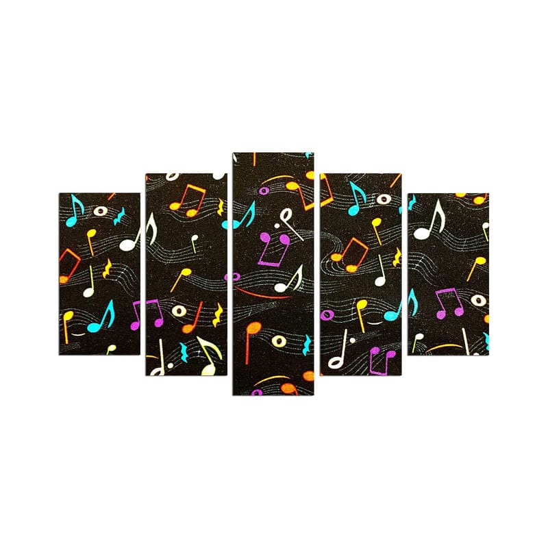 Dekorativ MDF-målning 5-Delar 20x60 cm, Flerfärgad