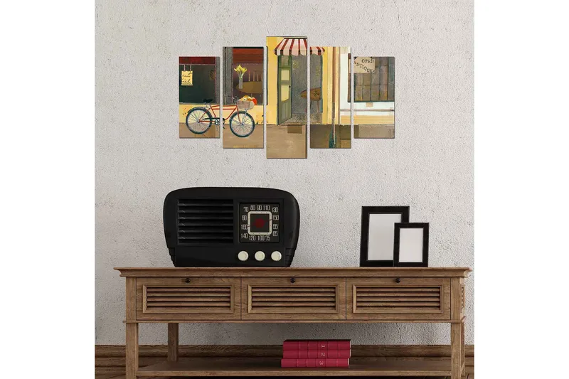 Dekorativ MDF-målning 5-Delar 20x60 cm - Flerfärgad - Inredning & dekor - Tavlor & konst - Canvastavla