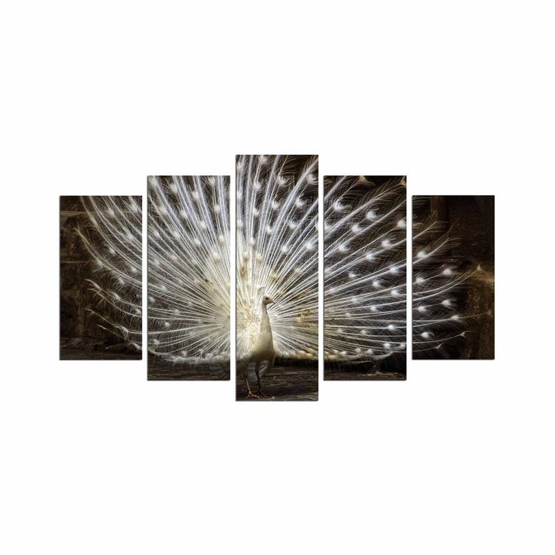 Dekorativ MDF-målning 5-Delar 20x60 cm, Flerfärgad