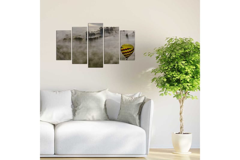 Dekorativ MDF-målning 5-Delar 20x60 cm - Flerfärgad - Inredning & dekor - Tavlor & konst - Canvastavla