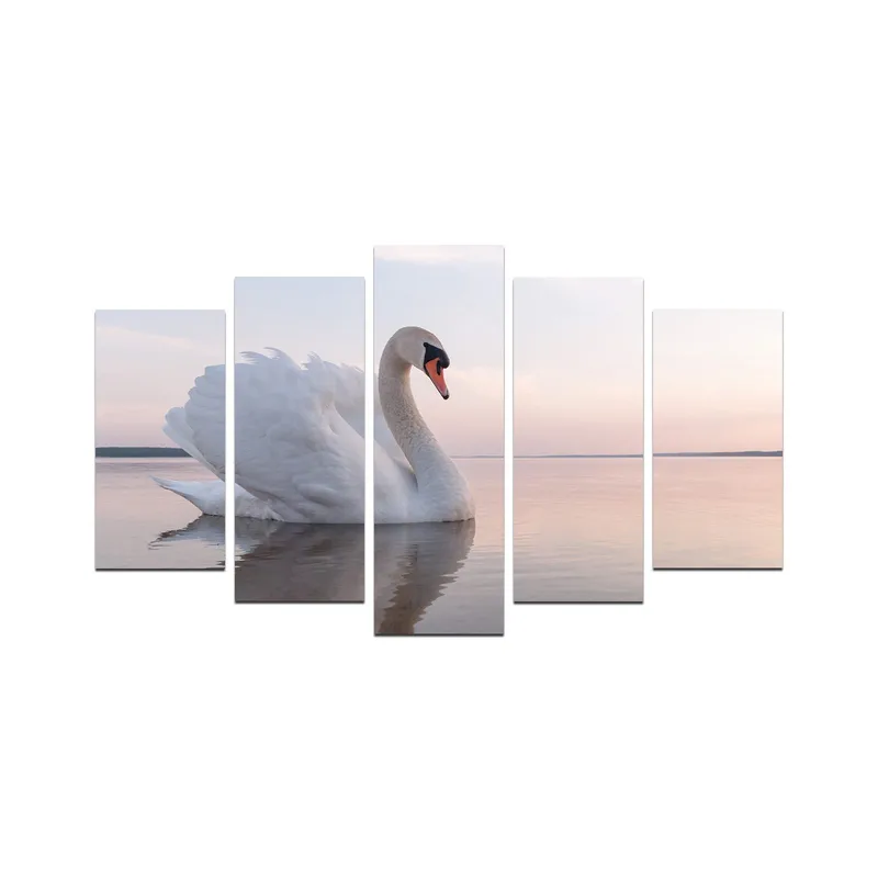 Dekorativ MDF-målning 5-Delar 20x60 cm, Flerfärgad