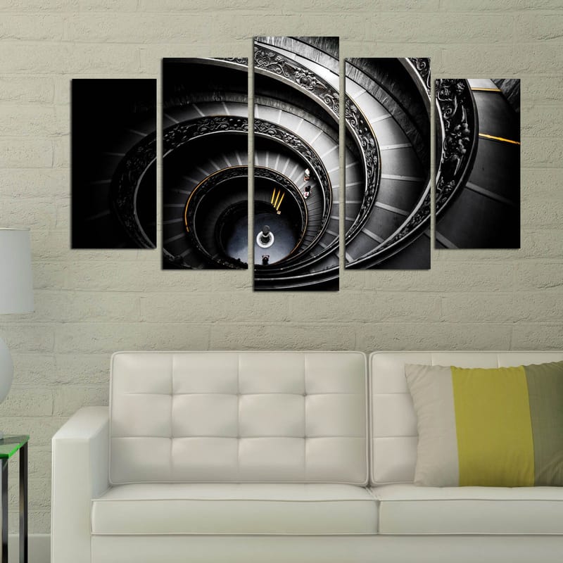 Dekorativ MDF-målning 5-Delar 20x60 cm - Flerfärgad - Inredning & dekor - Tavlor & konst - Canvastavla