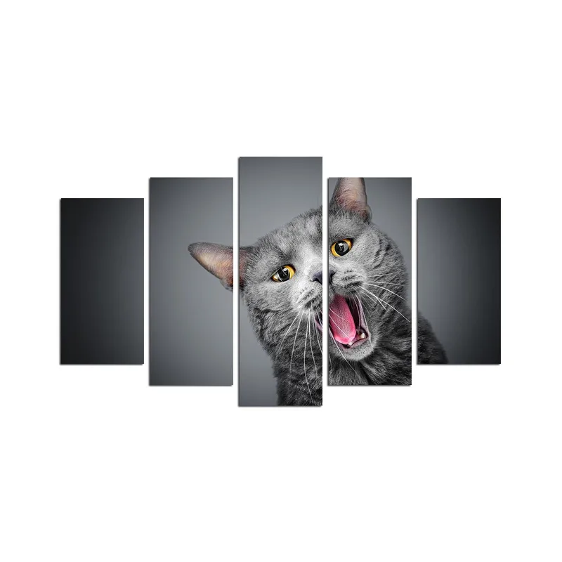 Dekorativ MDF-målning 5-Delar 20x60 cm - Flerfärgad - Inredning & dekor - Tavlor & konst - Canvastavla