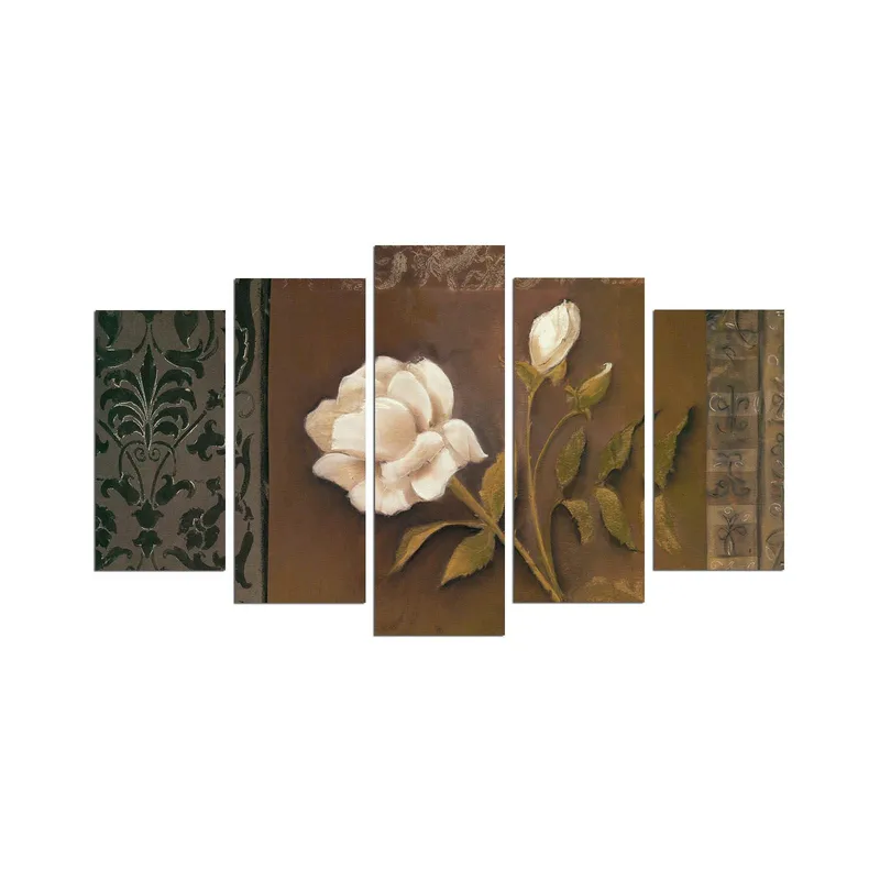 Dekorativ MDF-målning 5-Delar 20x60 cm, Flerfärgad