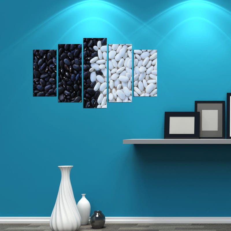 Dekorativ MDF-målning 5-Delar 20x60 cm - Flerfärgad - Inredning & dekor - Tavlor & konst - Canvastavla