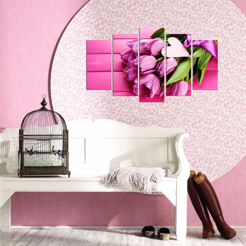 DEKORATIV MDF-MÅLNING 5-Delar 20x60 cm - Inredning & dekor - Tavlor & konst - Canvastavla