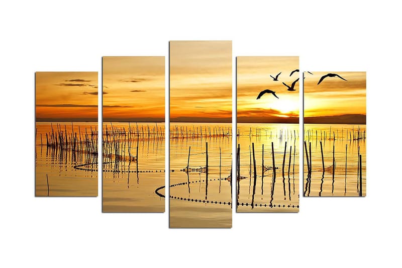 DEKORATIV MDF-MÅLNING 5-Delar 20x60 cm - Inredning & dekor - Tavlor & konst - Canvastavla