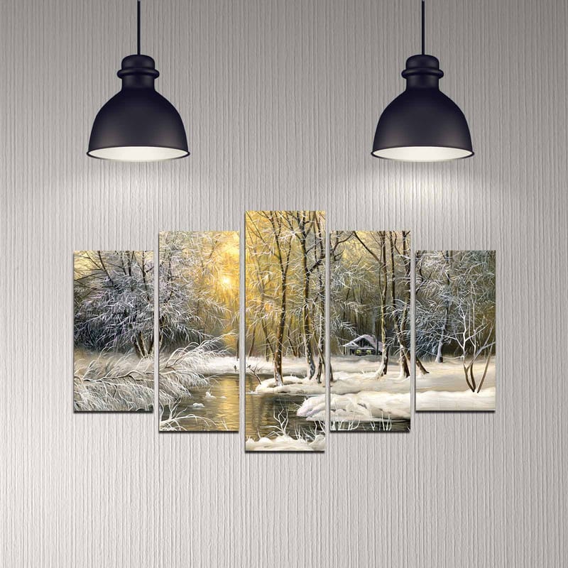 DEKORATIV MDF-MÅLNING 5-Delar 20x60 cm - Inredning & dekor - Tavlor & konst - Canvastavla