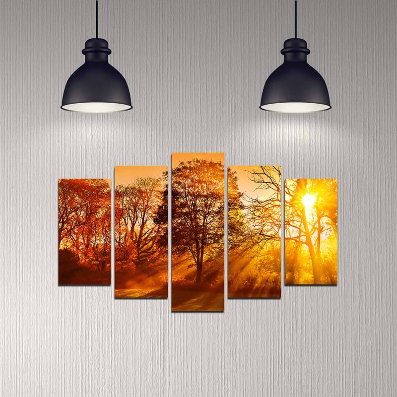 DEKORATIV MDF-MÅLNING 5-Delar 20x60 cm - Inredning & dekor - Tavlor & konst - Canvastavla
