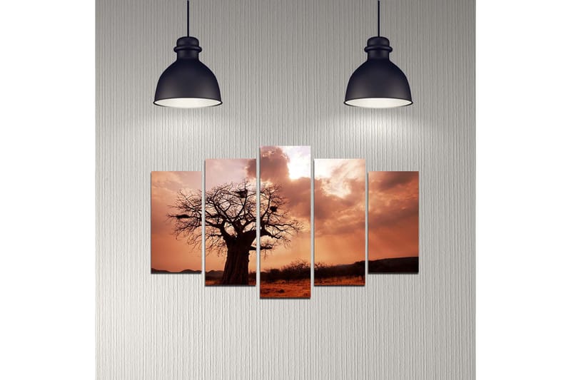 DEKORATIV MDF-MÅLNING 5-Delar 20x60 cm - Inredning & dekor - Tavlor & konst - Canvastavla