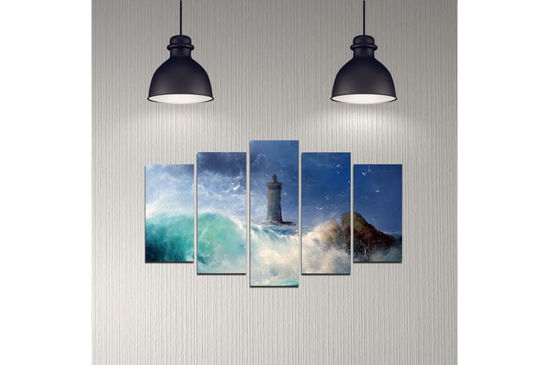 DEKORATIV MDF-MÅLNING 5-Delar 20x60 cm - Inredning & dekor - Tavlor & konst - Canvastavla