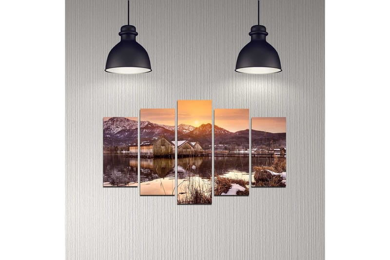 DEKORATIV MDF-MÅLNING 5-Delar 20x60 cm - Inredning & dekor - Tavlor & konst - Canvastavla