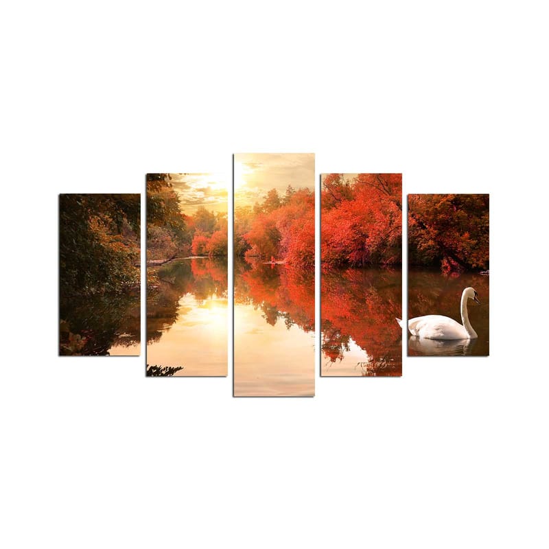 DEKORATIV MDF-MÅLNING 5-Delar 20x60 cm - Inredning & dekor - Tavlor & konst - Canvastavla