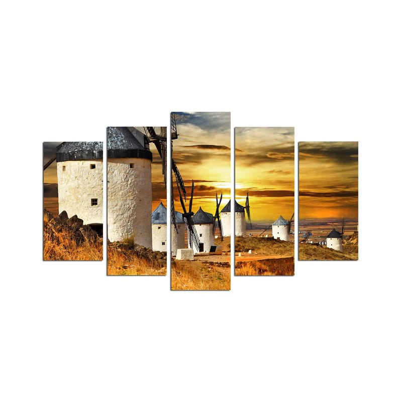 DEKORATIV MDF-MÅLNING 5-Delar 20x60 cm - Inredning & dekor - Tavlor & konst - Canvastavla