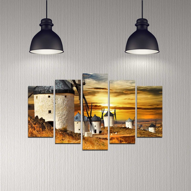 DEKORATIV MDF-MÅLNING 5-Delar 20x60 cm - Inredning & dekor - Tavlor & konst - Canvastavla