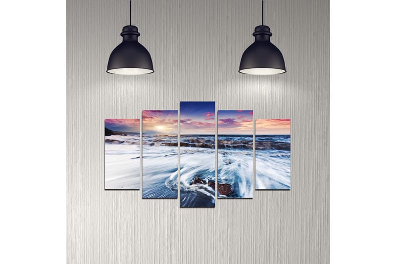 DEKORATIV MDF-MÅLNING 5-Delar 20x60 cm - Inredning & dekor - Tavlor & konst - Canvastavla