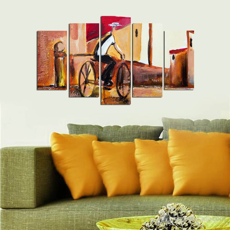 DEKORATIV MDF-MÅLNING 5-Delar 20x60 cm - Inredning & dekor - Tavlor & konst - Canvastavla