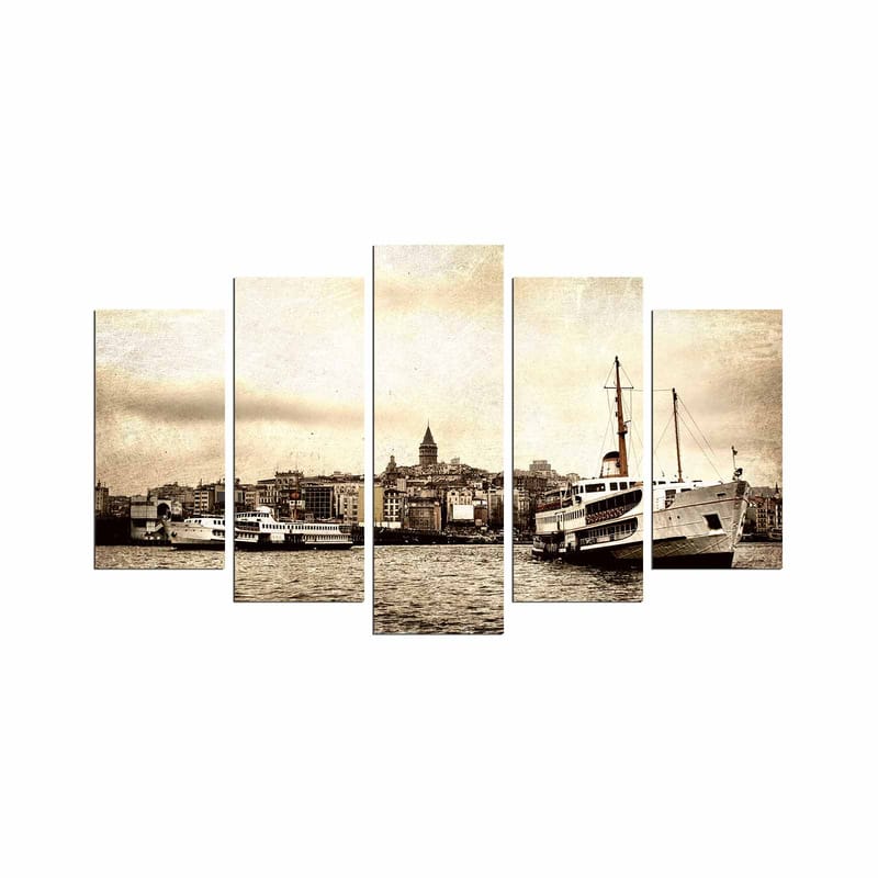 DEKORATIV MDF-MÅLNING 5-Delar 20x60 cm - Inredning & dekor - Tavlor & konst - Canvastavla